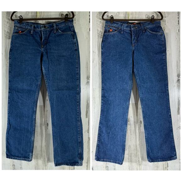 Wrangler Womens FR Flame Resistant Jeans Size 7/8 9/10 (32x32) Lot of 2 READ - Picture 1 of 16